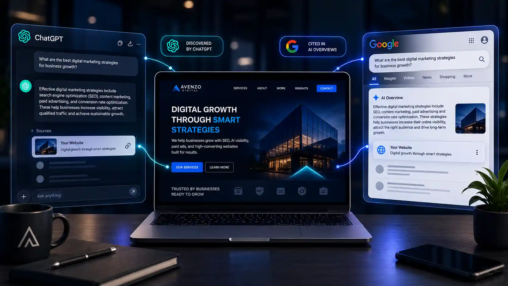 How Can My Business Appear in ChatGPT and Google AI Overviews?