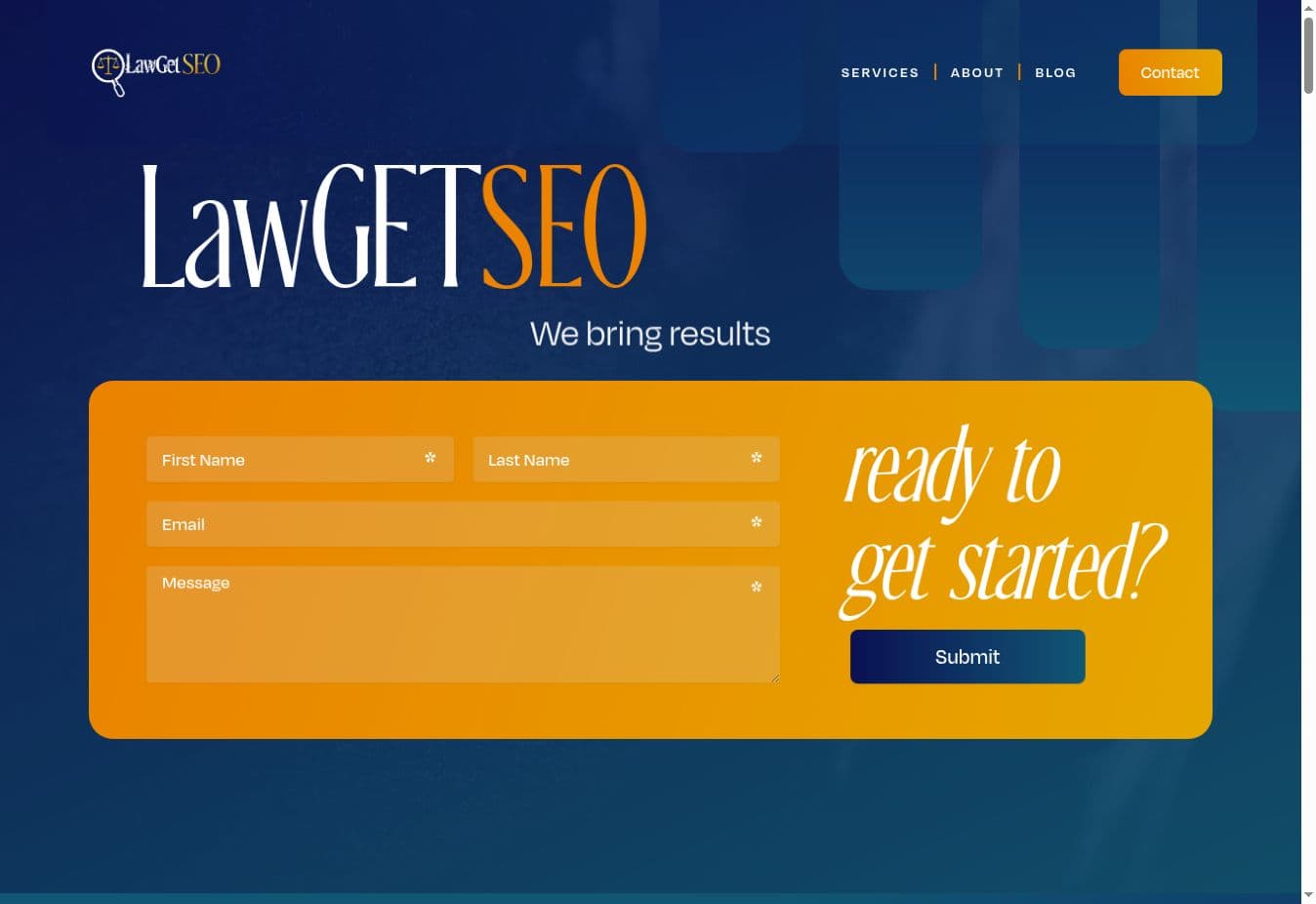 LawGetSEO website project by Avenzo Digital