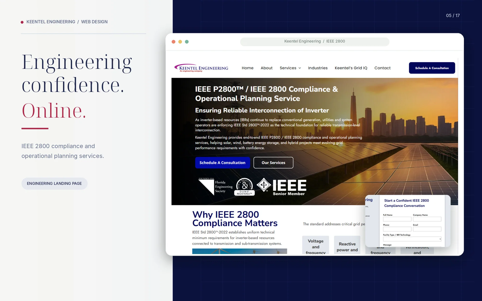 Keentel Engineering — IEEE 2800 — Compliance Hero Showcase