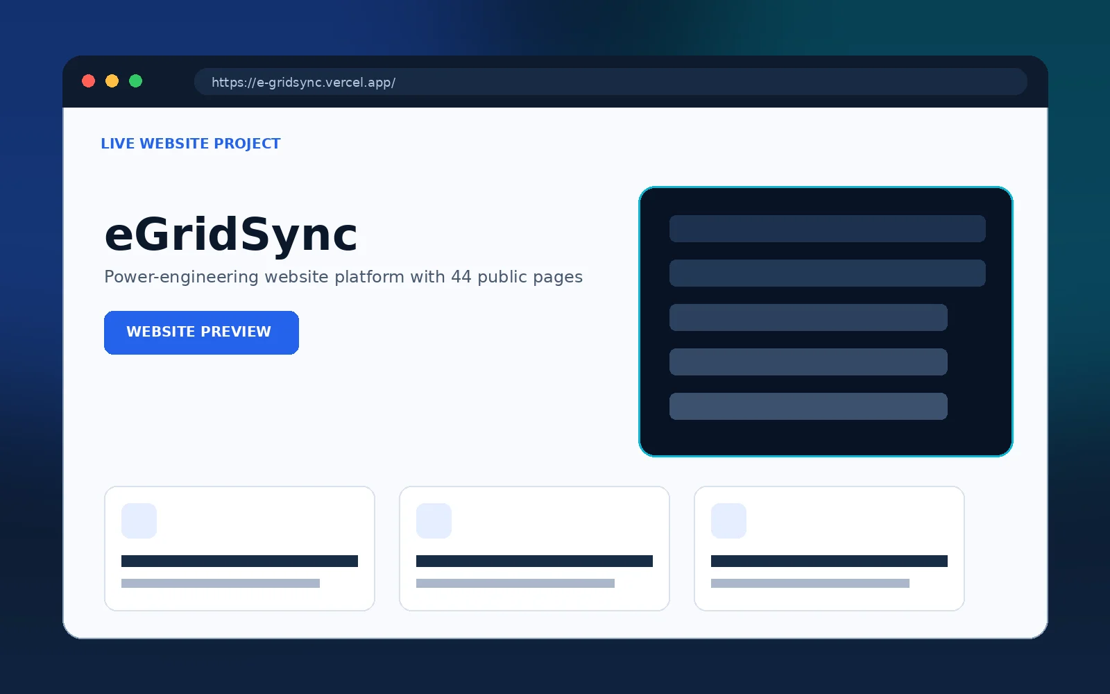 eGridSync project screenshot