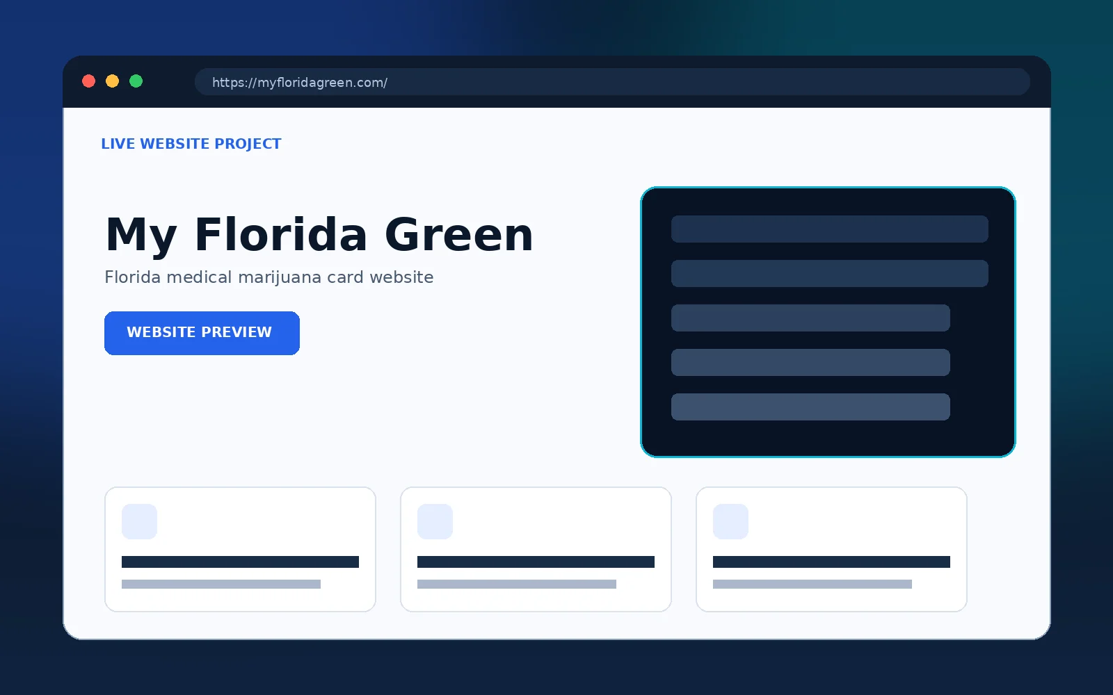 My Florida Green — Website Design & Development Case Study case study screenshot
