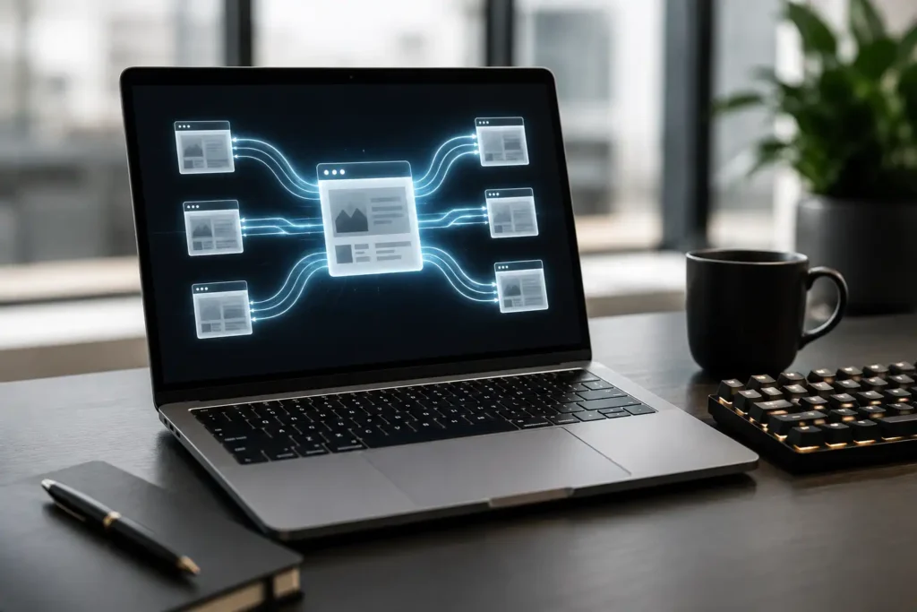 Website development project requirements for improving website speed and performance through optimized page structure and efficient resource management.