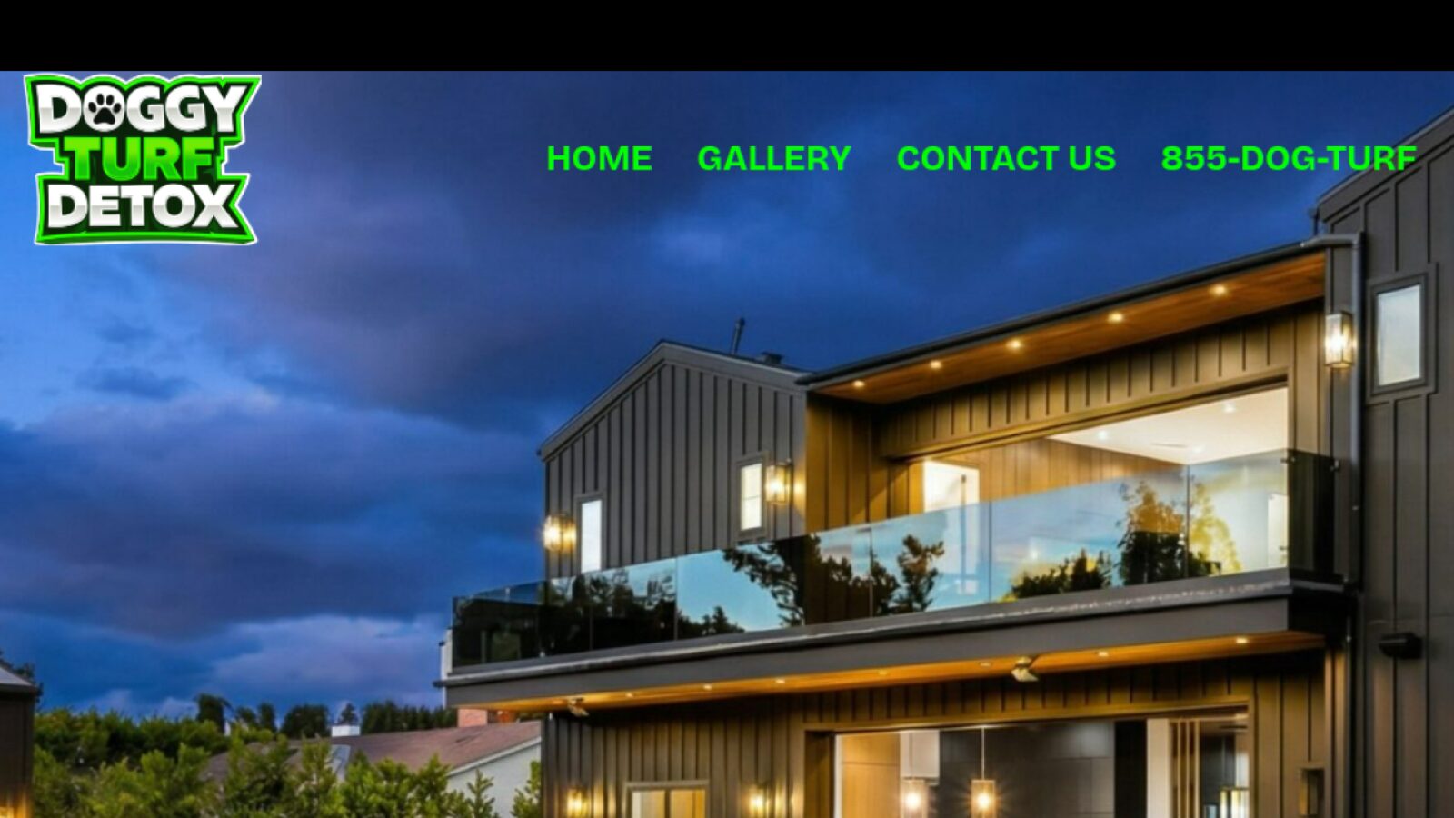 Doggy Turf Detox — Website Design & Development Case Study website design detail 1