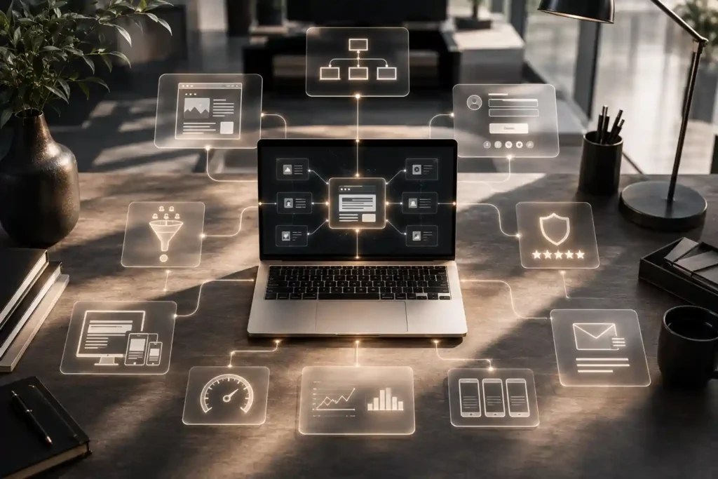High-converting landing page with optimized layout, lead capture form, and conversion elements