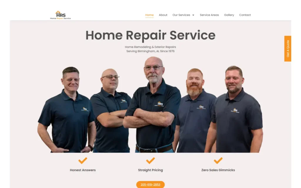 Home Repair Service Birmingham project screenshot