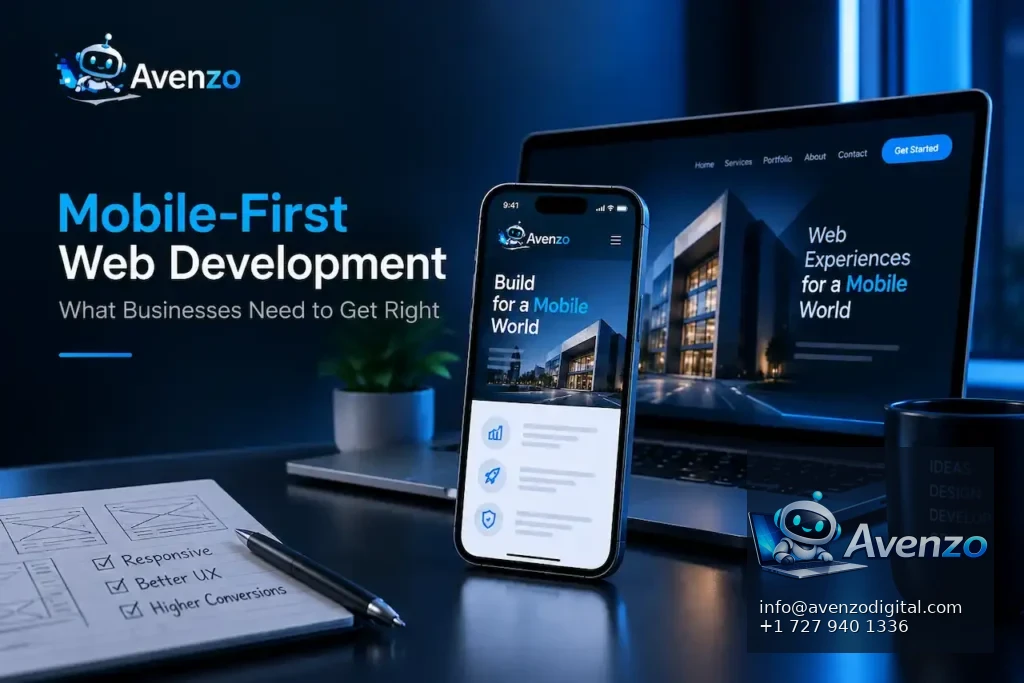 Mobile-first web development by Avenzo Digital