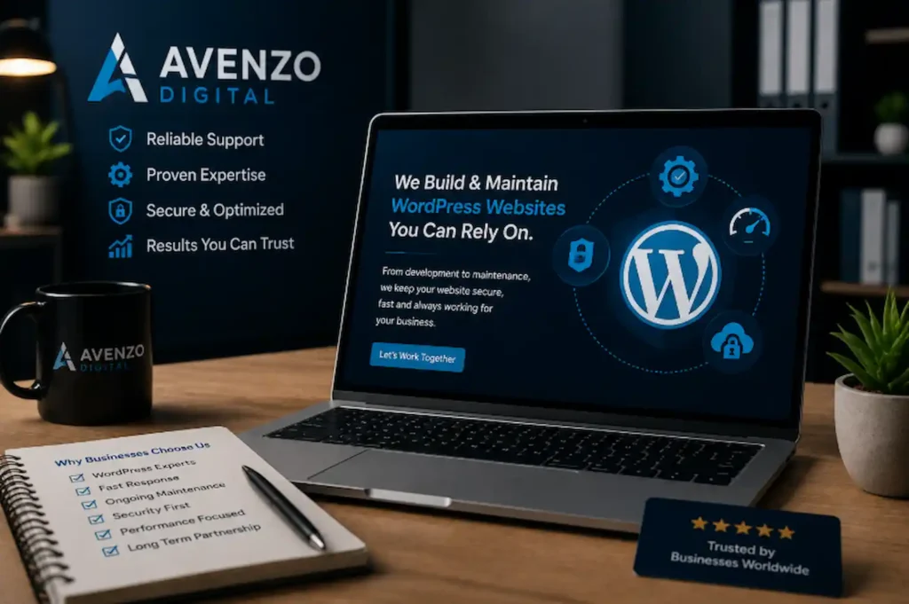 Professional WordPress development services for businesses whose WordPress website keeps breaking.