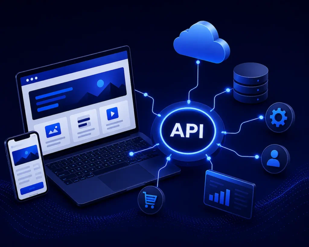 API integration connecting business applications, cloud services, databases, servers, and mobile devices through a centralized technology platform Your file library is full. New files won't be saved to your library, but you can still use them in this chat. To store new files for later, free up space or upgrade your storage. Upgrade Manage