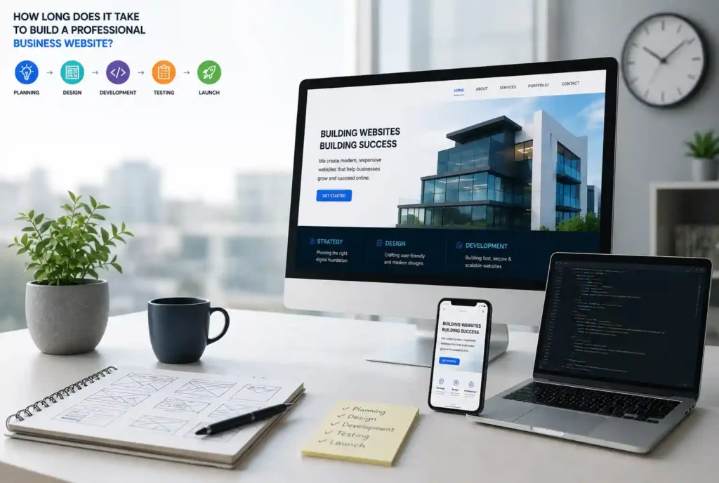 How long does it take to build a business website from planning to launch