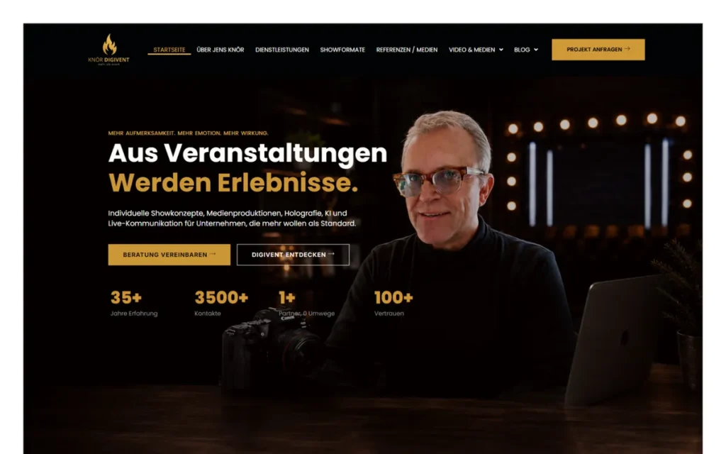 Jens Knör Digivent project screenshot