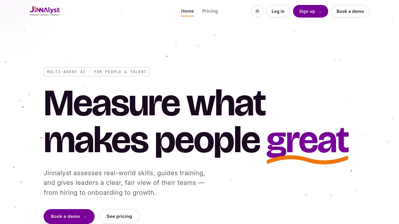 Jinnalyst — Website Design & Development Case Study featured project screenshot