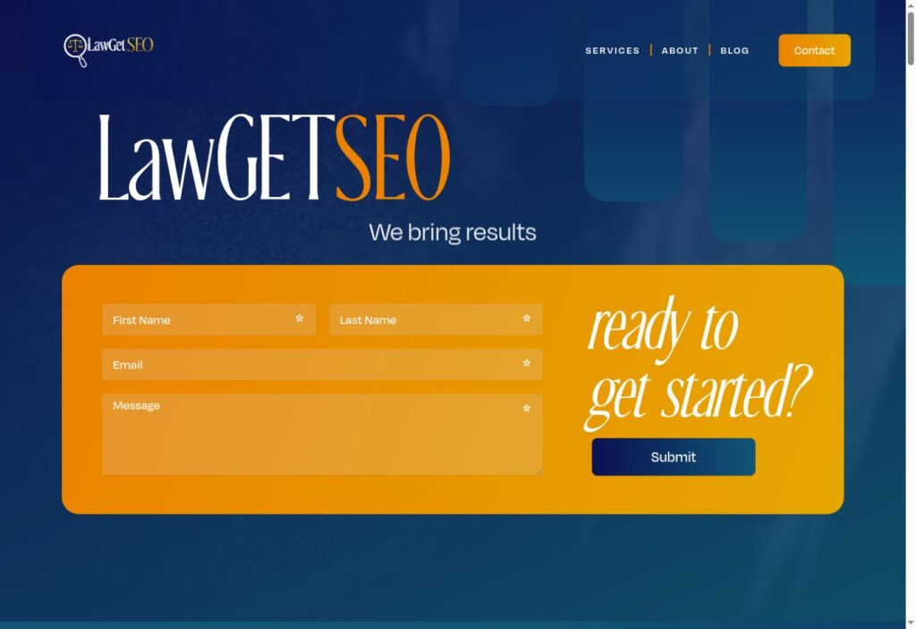 LawGetSEO live website screenshot