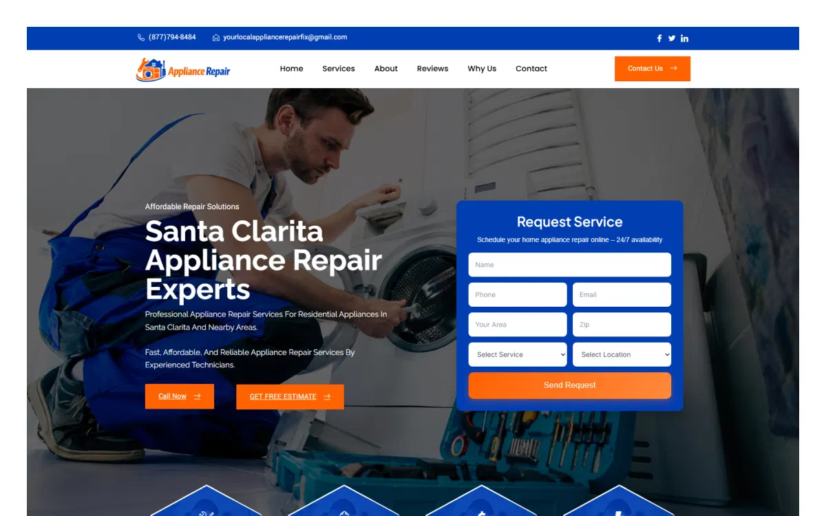 Local Appliance Repairman project screenshot