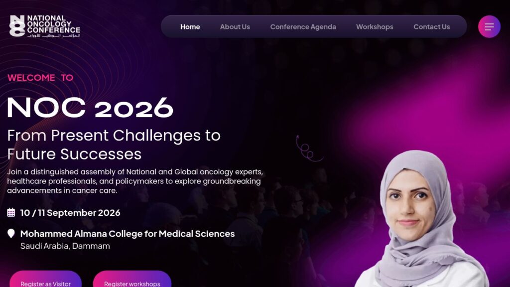 NOC Conference website project screenshot