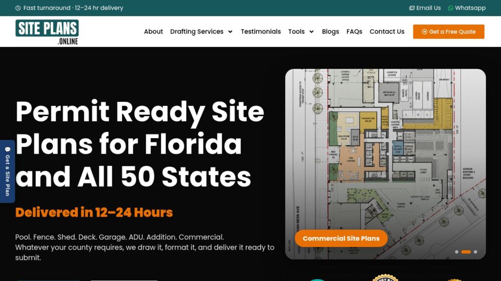 SitePlans.online website project screenshot