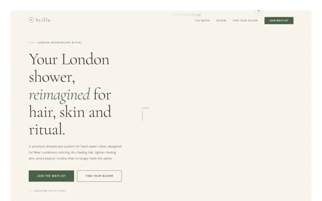 Stilla London project screenshot