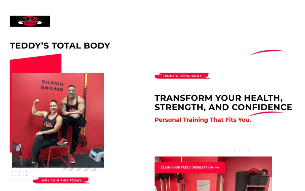 Teddy’s Total Body project screenshot