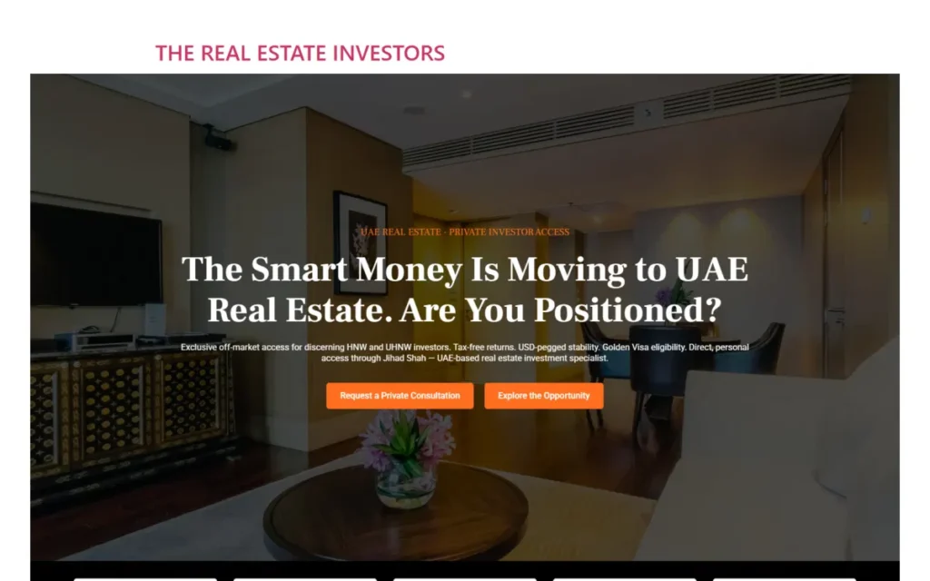 The Real Estate Investors project screenshot