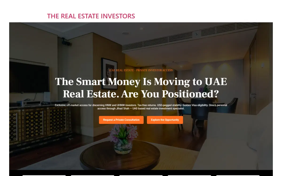 The Real Estate Investors project screenshot