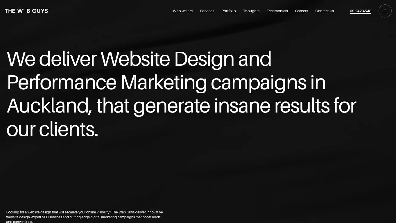 The Web Guys — Website Design & Development Case Study featured project screenshot