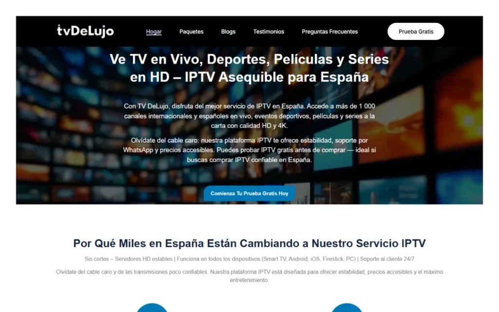 TVDeLujo project screenshot
