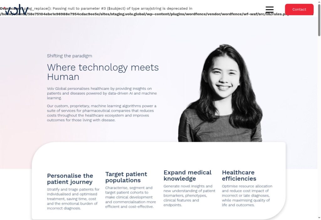 Volv Global live website screenshot