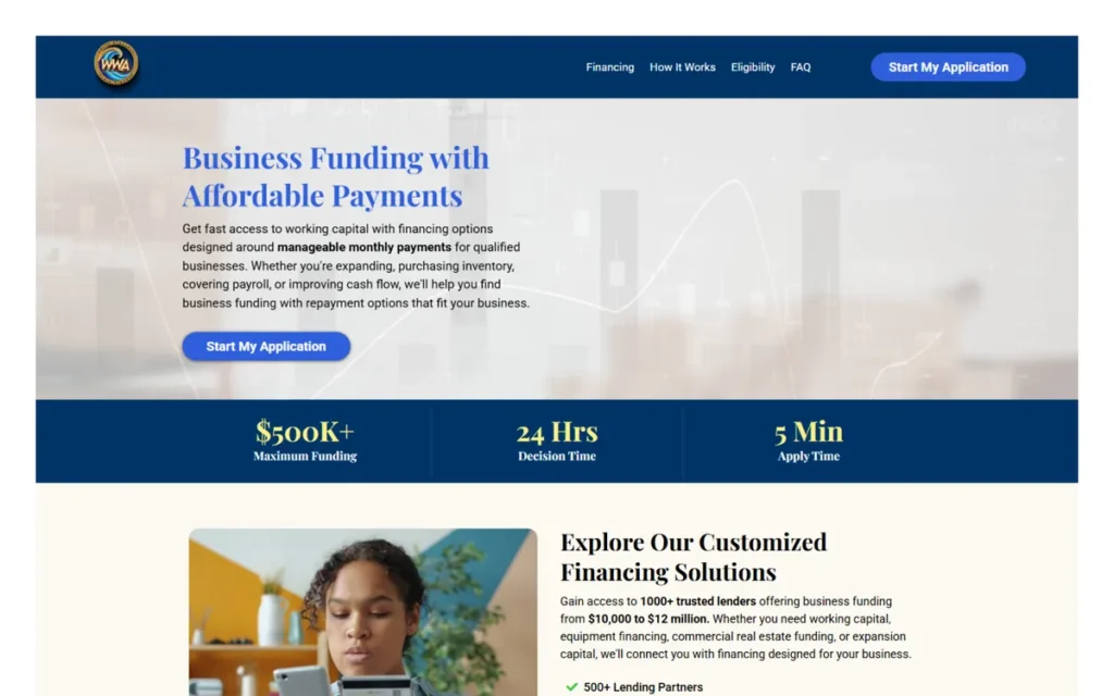 Waterworks Agency Funding project screenshot