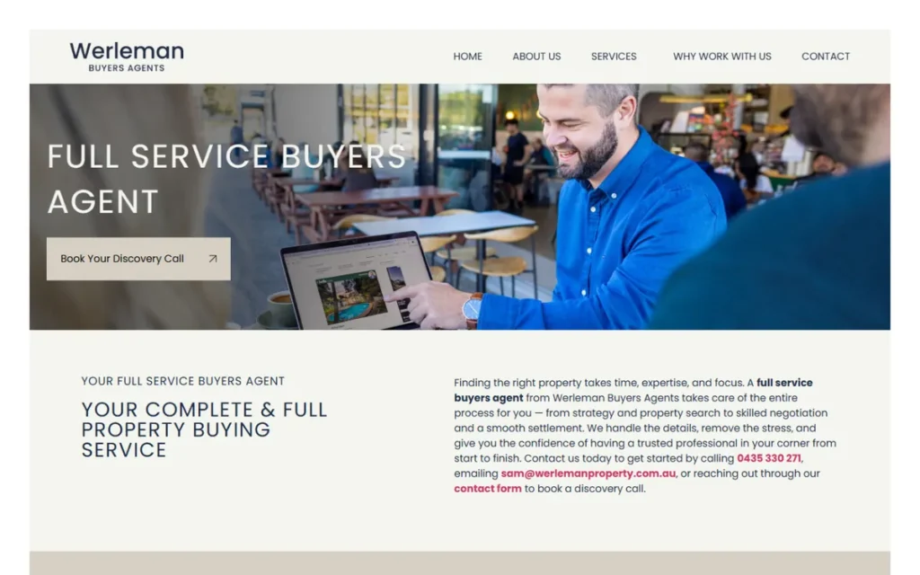 Werleman Buyers Agents project screenshot